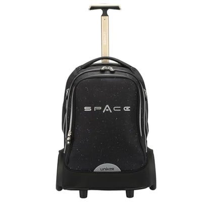 Rolling Laptop Bag for 15.6 Inch Laptop,Roller Bag, Backpack with Quiet Wheels, 6 Inch Large Slient Wheeled Computer Bag, T5- Space - color: T5- Space
