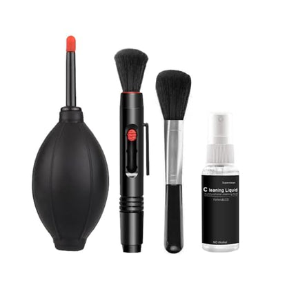 6 in 1 Dust Swiping Air Blower Brush Pen Cloth Cleaning kit for Digital Video Camera Computer Phone Screen Lens