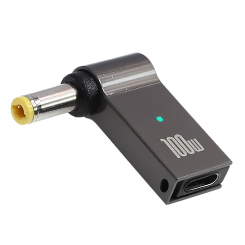 USB C to Laptop Charger Converter, Type C to DC Plug, 100W PD, Charging Connector for Laptop 18-20V (5.5 x 2.5mm) - size: 5.5 x 2.1/2.5mm Generic