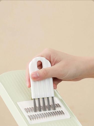 5pcs Multipurpose Cleaning Brush Kit, Keyboard Cleaner Set with Soft Brush, Crevice Duster, Keycap Cleaner and Bottle Cap Brush for Desktop, Home and Office Use