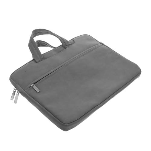 COHEALI Laptop Sleeve Case Multiple Pockets Pu Protective Tote for Business Travel and College Fit for Notebook Extra Compartment for Accessories