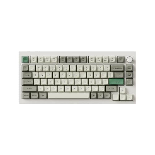 Q1 Max Custom Mechanical Keyboard | QMK VIA Programmable, Jupiter Mechanical Switches, Vivid RGB Backlight, Premium Double Shot Keycaps(Red,Carbon Black) - color: Carbon Black, size: Red
