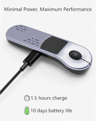 Air Mouse for PC/iOS/Android with Touchpad Rechargeable Wireless Presentation for PPT Pointer Bluetooth 2.4G Remote Control for PowerPoint/Keynote/Tiktok/Camera/Kindle App (Silver) - color: Silver