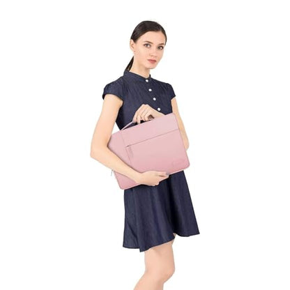 MOSISO Laptop Case 14 inch, 14 inch Laptop Sleeve with Handle Compatible with HP Lenovo Dell ASUS Acer, HP Stream, Dell Latitude, Lenovo IdeaPad, Polyester Multifunctional Computer Bag, Pink - color: Pink, size: 14 inch