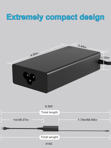 New Slim 140W Watt USB-C AC Charger Compatible with Lenovo Slim Pro 7 9, Yoga Pro 9 7 7i 9i, Legion 9, Legion Pro 5 5i 7 7i, ThinkPad Z16, Yoga Slim 7 5 Laptop Type C Power Adapter