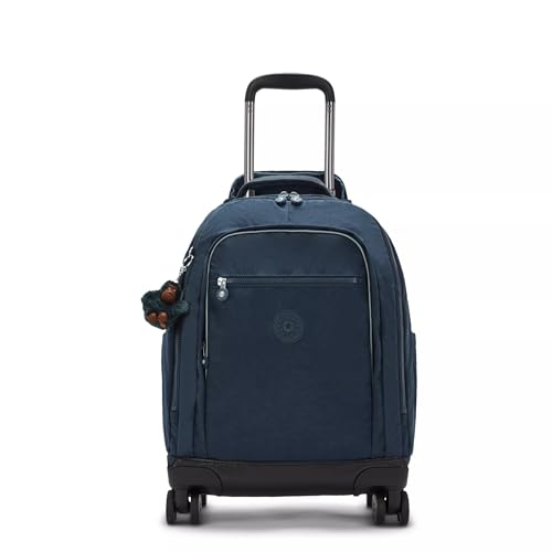 Kipling New Zea 15" Laptop Rolling Backpack - color: True Blue Tonal