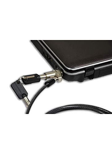 Port Designs Security Cable Keyed Noble Wedge Slot Lock Laptops/Desktops/Monitors Projectors, Black - style: Keyed Noble Wedge Slot