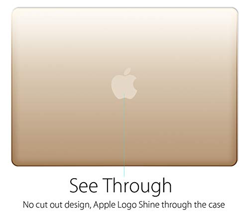 UESWILL Luxury Gold Hard Case Shell Compatible with (Late 2012 to Early 2015 Version) MacBook Pro 13 Inch with Retina Display (No CD-ROM, No Touch Bar), Model A1502 / A1425, Gold - color: Gold, size: MacBook Pro 13" Retina A1502/A1425
