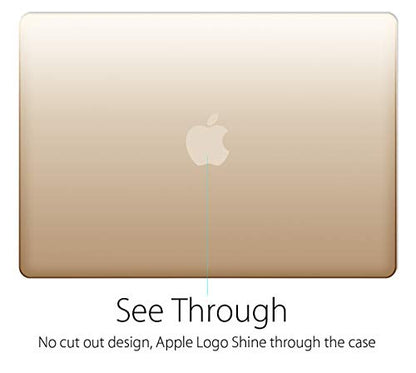 UESWILL Luxury Gold Hard Case Shell Compatible with (Late 2012 to Early 2015 Version) MacBook Pro 13 Inch with Retina Display (No CD-ROM, No Touch Bar), Model A1502 / A1425, Gold - color: Gold, size: MacBook Pro 13" Retina A1502/A1425