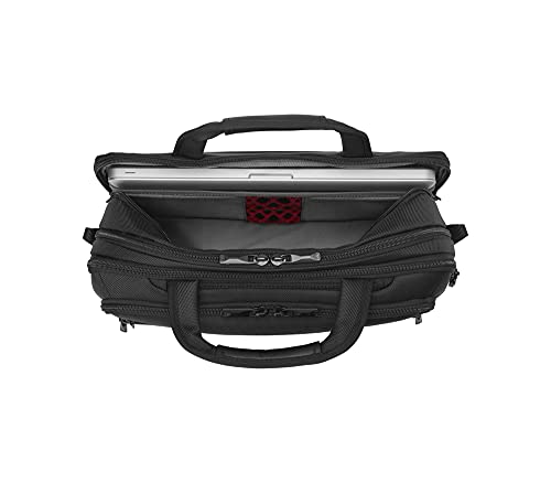 Wenger 606465 BC Star 14'/16' Expandable Laptop Brief, SmartGuard Laptop Protection with a QuickAccess Tablet Pocket in Black (18 litres), Black, BC Star - size: 14 Inch/16 Inch Messenger Bag, style: Bc Star