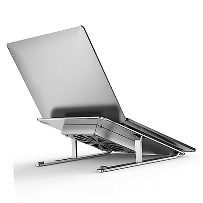 NUOBESTY Adjustable Laptop Cooler with RGB Height Angle Adjustable Cooling Pad for Improved Ventilation Compatible with All Laptops