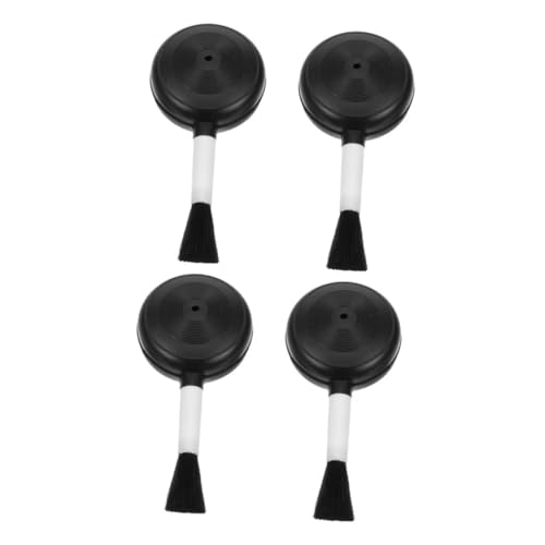 OUNONA 4pcs Air Blower and Brush for Camera Lens and Keyboard Cleaning Soft Material Air Dust Blower and Duster for Electronics Portable and Lightweight Design for Travel Use - color: Black