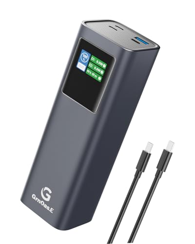 27000mAh Power Bank, 140W Laptop Portable Charger with PD 3.1 Fast Charging, Smart Sisplay, 99Wh Battery Bank for MacBook Pro/Air, iPad Pro, iPhone17/16 Series, Samsung and More(Dark Gray) - color: Dark Gray