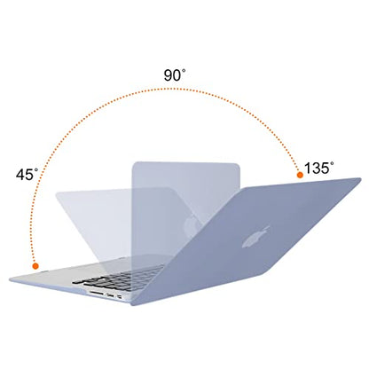 MOSISO Case Compatible with MacBook Air 13 inch A1369 A1466, Lavender Gray | Plastic Hard Shell & Keyboard Cover & Screen Protector Compatible with MacBook Air 13 (Older Version 2010 - end 2017) - color: Lavender Gray