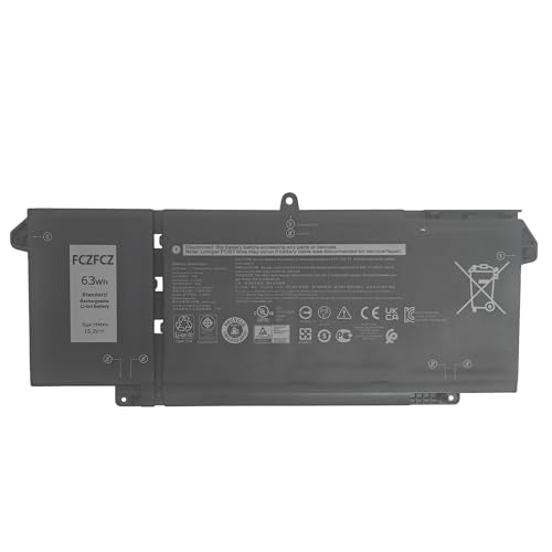 7FMXV Battery 63Wh Battery Replacement for Dell Latitude 5320 7320 7420 7520 / Latitude 5320 2-in-1/7320 2-in-1/7420 2-in-1 Series 0TN2GY TN2GY 9JM71 4M1JN 1PP63 HDGJ8 MHR4G 0727CG 15.2V - size: 10.67*4.49*1.26 inch 7FMXV