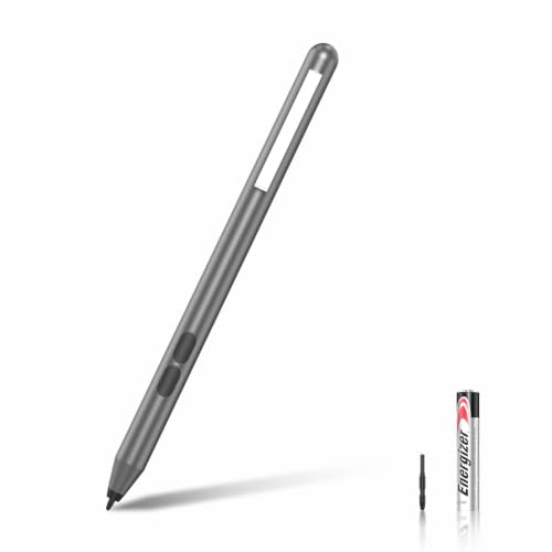 MPP 1.51 Pen for Surface Pro 11/10/X/9/8 300Day Battery Life Palm Rejection | Digital Pen for Surface, Surface Laptop/Book/Go/Studio, Kobo, 1024 Pressure, Precise Drawing & Note-Taking, Two Side Buttons - color: Grey