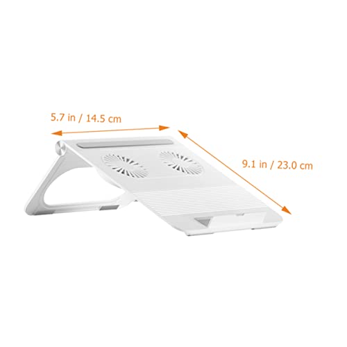 Laptop Cooling Pad Dual 3800 Fans Laptop Stand for Notebook Pc Holder Triangle Frame with Non-Slip Support Portable Computer Stand for Home Office Travel