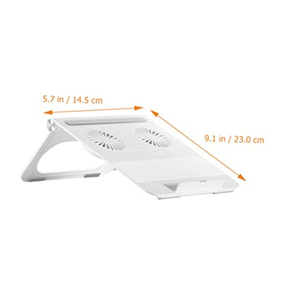 Laptop Cooling Pad Dual 3800 Fans Laptop Stand for Notebook Pc Holder Triangle Frame with Non-Slip Support Portable Computer Stand for Home Office Travel