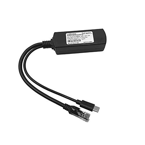 PoE Texas PoE Power for USB-C Devices, Including Google WiFi & Raspberry Pi – for POS Systems, Digital Signage & More, 802.3af POE to 5 Volt Splitter, Extend Power Delivery Up to 328 Feet - size: PoE (12w) - USB-C Power