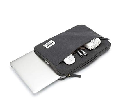 Kinmac 360° Heavy Duty Protective Laptop Sleeve Case Bag Cover with Handle for MacBook Air 13 inch,iPad Pro 13 inch and 13.3 inch HP,Dell,Lenovo,Asus,Acer Laptop (Grey Canvas) - color: Grey, size: 12 inch-13.3 inch