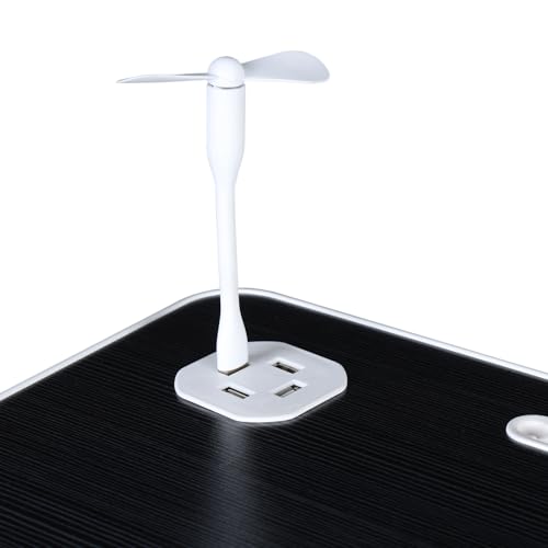 Laptop Bed Tray Table, Height Angle Adjustable Laptop Bed Stand Portable Lap Desk with Foldable Legs USB Fan Small Light for Kids Adult Foldable Lap Tablet Table for Sofa Couch Black - color: Black