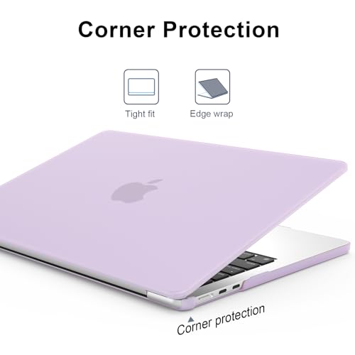 AKIT Compatible with MacBook Air 13 inch Case 2026 2025 2024-2022 M5 M4 M3 M2 Model A3449 A3240 A3113 A2681, Protective Laptop Hard Shell for Mac Air 13.6" + Keyboard & Screen Cover, Lavender Purple - color: Lavender Purple
