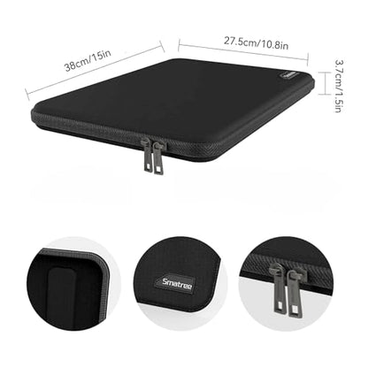 Smatree Hard Shell Laptop Sleeve Case Only for 15 inch Microsoft Surface Laptop 6/5/4/3, for 15 inch Microsoft Surface Book 3/2 Notebook Bag, Black | Compatible for 15 inch Microsoft Surface Laptop 6/5/4/3, for 15 inch Microsoft Surface Book 3/2 Notebook