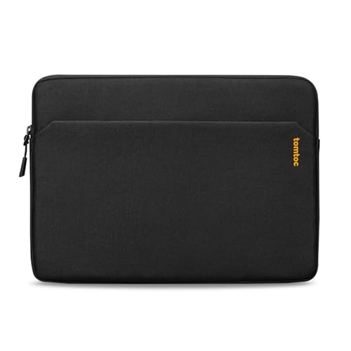 tomtoc Slim Laptop Sleeve for 14-inch MacBook Pro M5/M4/M3/M2/M1 Pro/Max 2026-2021, Water-Resistant Protective Case for 13.8 Inch Surface Laptop AI PC, Accessory Bag - color: Black, size: 14-inch for MacBook Pro