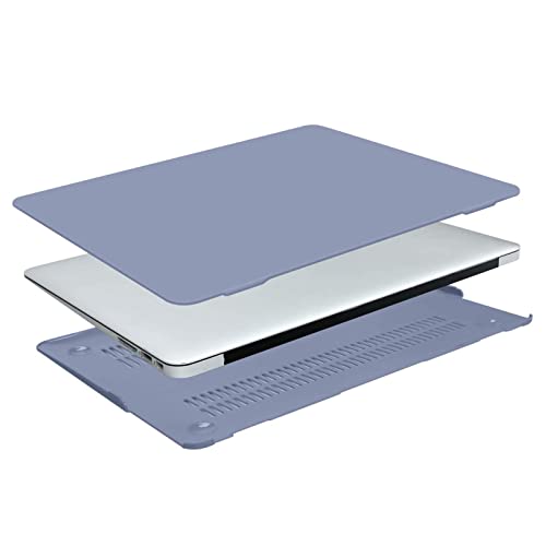 MOSISO Case Compatible with MacBook Air 13 inch A1369 A1466, Lavender Gray | Plastic Hard Shell & Keyboard Cover & Screen Protector Compatible with MacBook Air 13 (Older Version 2010 - end 2017) - color: Lavender Gray