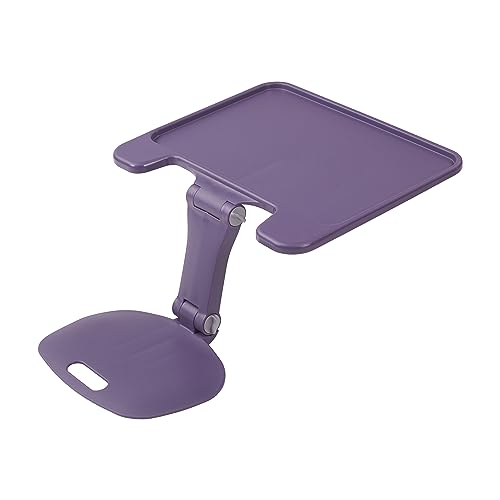 ECR4Kids The Surf Folding Portable Lap Desk, Large, Flexible Seating, Eggplant - color: Eggplant