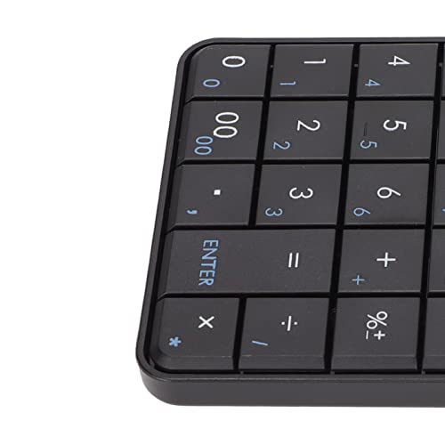 Focket Number Pad, 2.4GHz Wireless Numeric Keypad, Solar Powered Ergonomic 29 Keys USB Number Pad with Plug and Play Portable Design for Laptop PC Desktop Computer