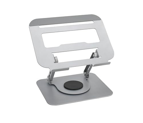 Laptop Stand Ergonomic Design, Adjustable Angel and Height, Foldable fits for laptops, notebooks up to 17.3 Inch (Silver) - color: Silver