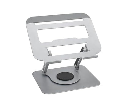 Laptop Stand Ergonomic Design, Adjustable Angel and Height, Foldable fits for laptops, notebooks up to 17.3 Inch (Silver) - color: Silver