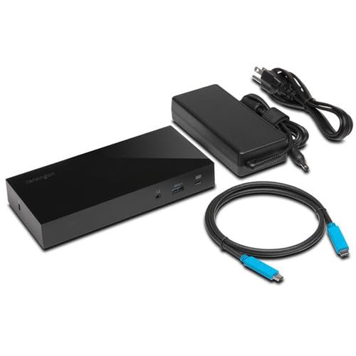 Kensington SD4700P USB-C or USB-A 135 Watts Dual Display Docking Station with Power Delivery for Windows PC's, Surface Pro, Surface Laptops, and MacBooks (K38240NA) (Renewed)