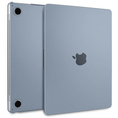 Batianda Matte Ultra-Thin New MacBook Air 13.6 inch Case 2022 2024 Model A2681 (M2)/ A3113 (M3) Durable Fingerprint-Resistant, Precision Fit, with TPU Keyboard Cover and OTG Adapter, Steel Blue