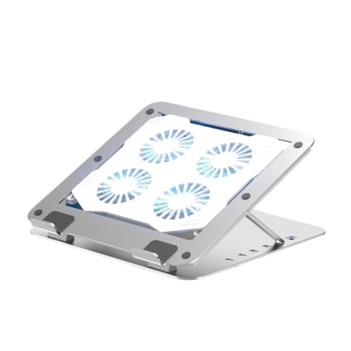 Laptop Cooling Cooler Pad Stand with Adjustable Height USB-Powered Fans – Optimal Notebook Cooling Base