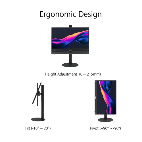 ASUS ZenScreen Stand MTS02D - Ergonomic Stand for Portable Monitors, Tilt, Pivot, Height adjustments, 1/4” Tripod Socket Compatible, Work from Home Setup, Home Office