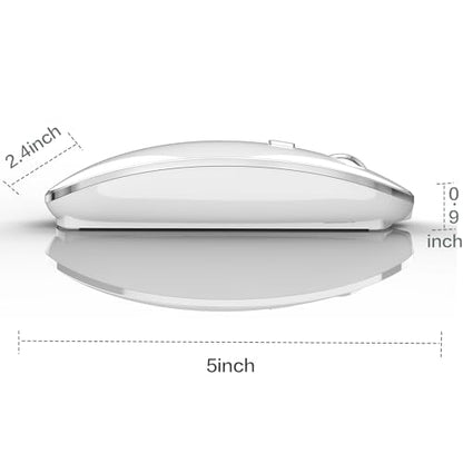 2.4G USB C Receiver Wireless Mouse for Computer Chromebook for Microsoft Laptop Mac DELL HP iMac MacBook Pro Air Win7 8 10 11 - color: WHITE 2
