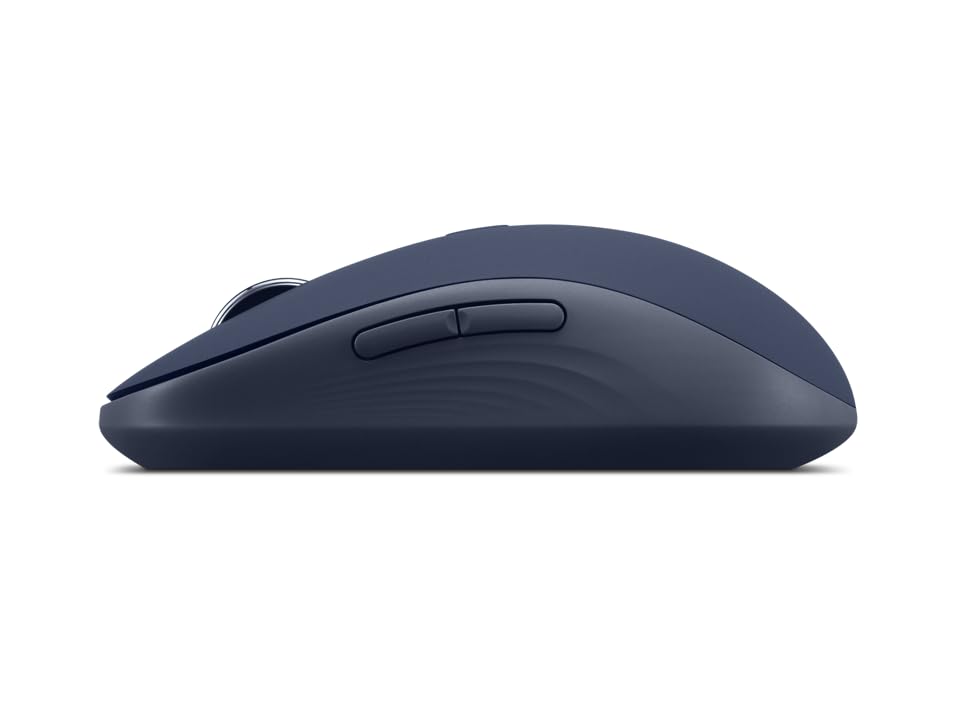 Lenovo Yoga Bluetooth Silent Mouse, 3 Level DPI Adjustment, 36 Month Battery Life, Bluetooth 5.3, 3 Device Paring, Whisper Quiet, Programmable Buttons, Smooth Finish, Cosmic Blue - color: Cosmic Blue