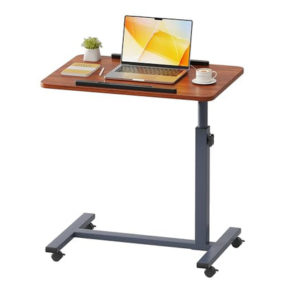 Furist Overbed Bedside Table with Wheels, Medical Hospital Bed Table, Computer Stand for Bed Side, Rolling Tray for Hospital and Home Use