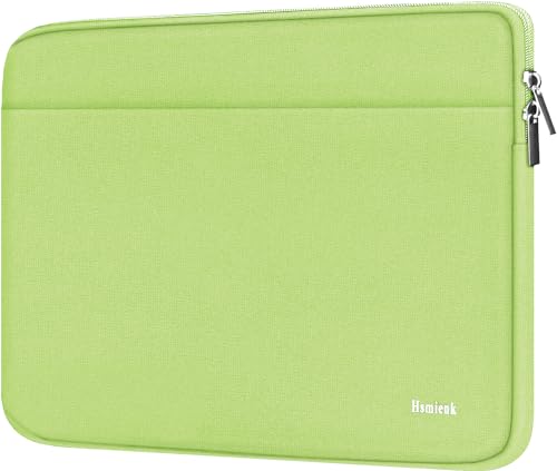 Laptop Sleeve Case 15.6 inch, Shockproof Protective Notebook Cover with Accessory Pocket, Carrying Laptop Bag for HP, ASUS, Dell, Lenovo, Acer, Light Green - color: Light Green, size: 15.6 inch