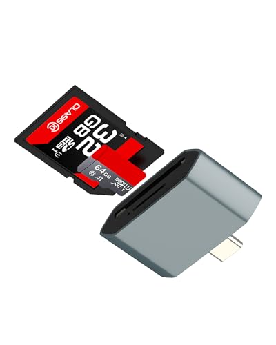 SD Card Reader for IPhone16 15 Pro Adapter USB C to Micro SD(2in1)Camera TF Memory for Apple Android Macbook for IPad Computer Compatible for Samsung Transfer Laptop Flash Accessorie Converter Compact