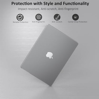 Case for MacBook Air 13 inch 2026 M5, 2022-2025 M4/M3/M2 | Matte Clear Plastic Hardshell & Keyboard Cover for Mac Air 13.6 inch Case A3449 A3240 A3113 A2681, Frosted Clear - color: 01 Frosted Clear