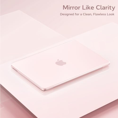 B BELK for MacBook Neo Case 13 inch 2026 Release Model A3404, Crystal Blush | Scratch Resistant Protective Hard Shell for Mac Neo Case with Keyboard Cover & Screen Protector, Lightweight, Easy Snap-On - color: Crystal Blush