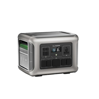 ALLPOWERS R2500 V2 Portable Power Station 1920Wh, 2500W Solar Generator | LiFePO4 Battery, 1000W MPPT Solar Input, 1.5H Fast Charging, UPS Backup, WiFi & Bluetooth App for Home, RV & Camping - color: R2500