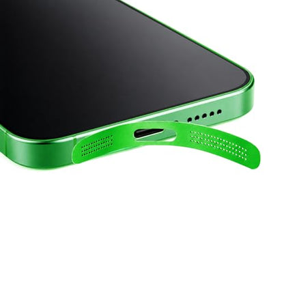 MysticHome for iPhone 17/16 Pro Accessories, 5 Pcs Cell Phone Speaker Anti-Dust Plugs, 1 Pcs USB C Dust Plug, Compatible with Speaker Dust Cover,Green - color: Green