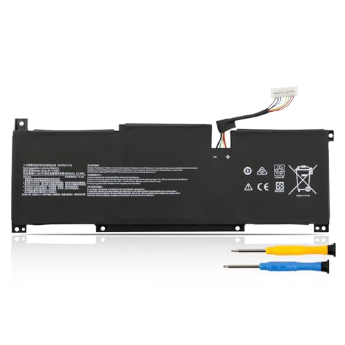 BTY-M491 Laptop Battery Replacement for MSI Modern 15 A10M A10M-028DE A10M-029 A10RAS A10RAS-076FR A10RB A10RB-041TW A10RD A11M A11SB A4M A4MW Summit B15 A11M Stealth 15M 11.4V 52.4Wh（White Connector）