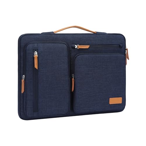 MOSISO 9-11 inch Tablet Sleeve Case for iPad A16 2025, iPad Air 11 inch M3 M2, iPad Pro 11 M4, iPad 10/9/8/7th, Galaxy Tab A9+/S9/S8/Plus 11, Side Open Carrying Bag with 4 Zipper Pockets, Navy Blue - color: Navy Blue, size: 11 inch