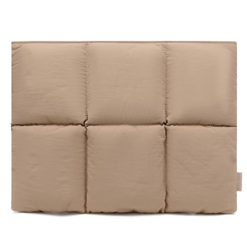 KAYOND Puffy Laptop Sleeve 13 Inch 14 inch, Pillow Shape Laptop Sleeve, Compatible MacBook Pro 13inch 14 Inch M4 M5 Pro/Max, MacBook Air M1 M2 M3 M4 2026, Khaki - color: Khaki, size: For 13"-14" MBA/MAP M4 M3 M2 M1