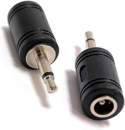 (2pack) 3.5mm to 5.5x2.1mm Headphone Adapter, DC Adapter Made for Aux Cable, Headphones, Piano, Drums, Guitar Amplifier - style: 5.5x2.1 to 3.5mm